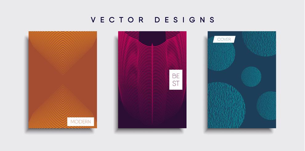 Minimale Vector-Cover-Designs. Zukünftige Plakatschablone. vektor