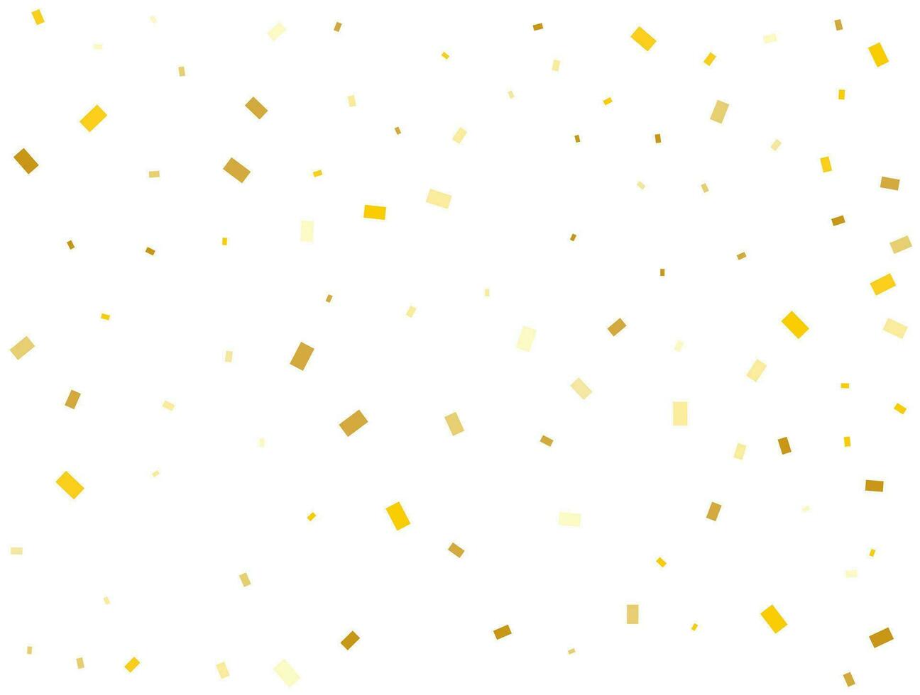 ljus gyllene rektanglar konfetti bakgrund. vektor illustration