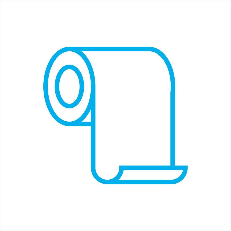 toalett papper ikon vektor illustration symbol
