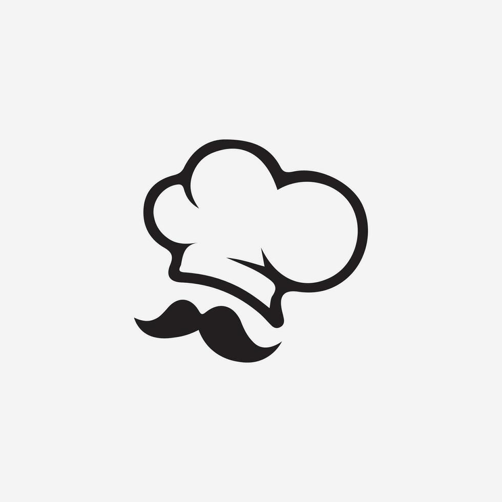 Küche und Koch Logo Essen Symbol resto und Cafe Design Vektor Grafik Illustration
