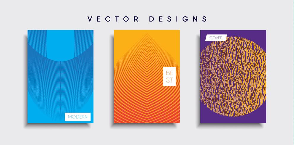 Minimale Vector-Cover-Designs. Zukünftige Plakatschablone. vektor