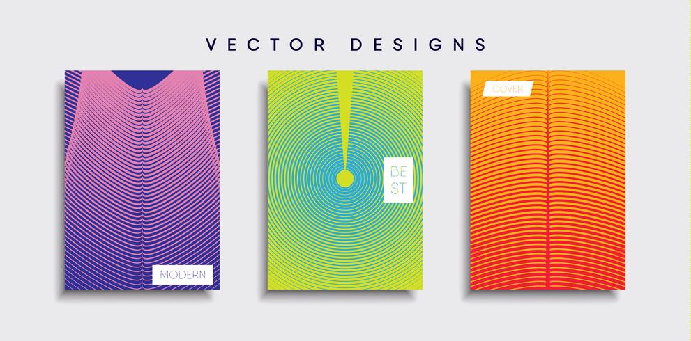 Minimale Vector-Cover-Designs. Zukünftige Plakatschablone vektor