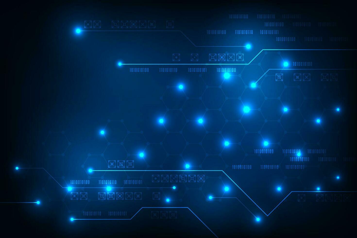 vektor hi-tech teknologi commucation trogen begrepp.