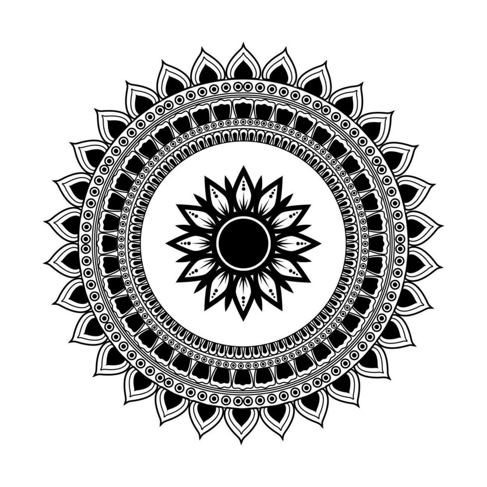 Mandala-Hintergrunddesign vektor