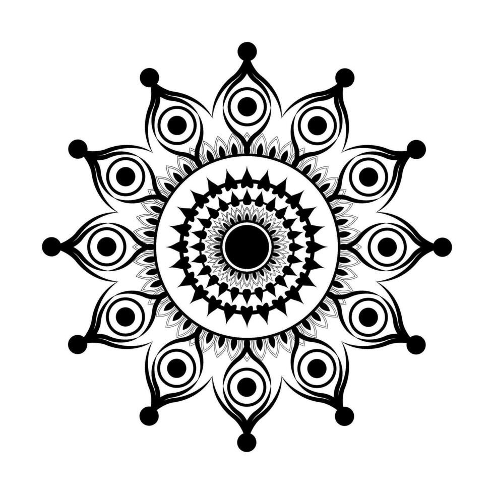 mandala bakgrundsdesign vektor