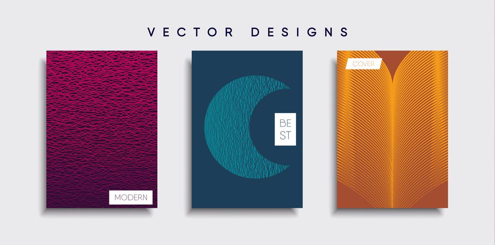 Minimale Vector-Cover-Designs. Zukünftige Plakatschablone vektor