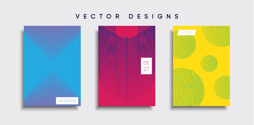 Minimale Vector-Cover-Designs. Zukünftige Plakatschablone. vektor