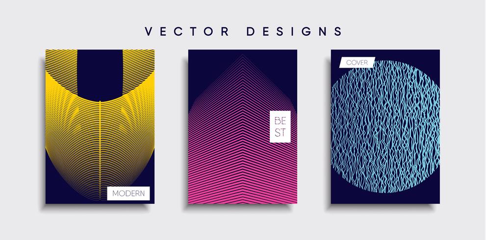 Minimale Vector-Cover-Designs. Zukünftige Plakatschablone. vektor