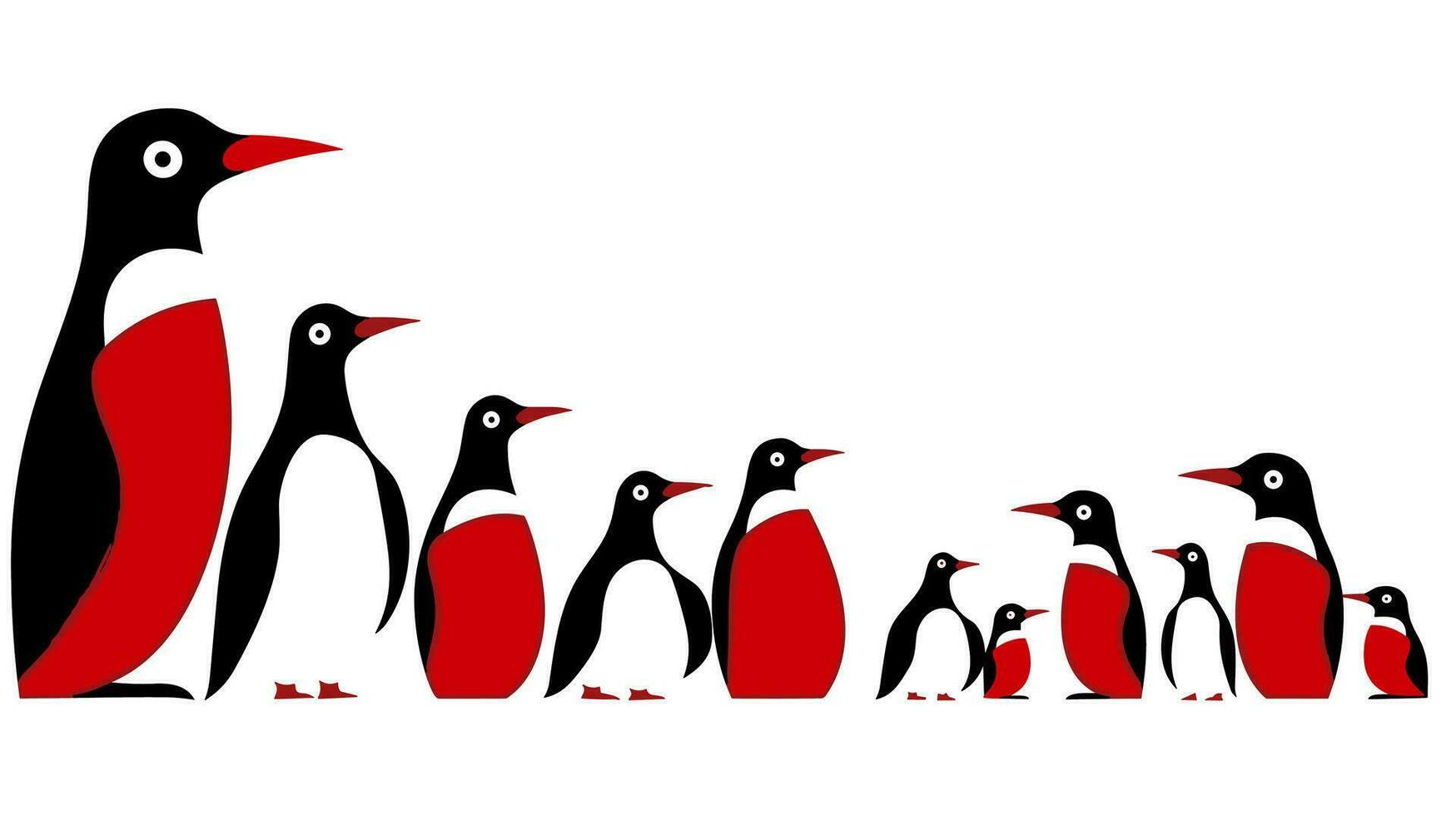 rolig pingvin parad Upptäck vår lekfull pingvin baner terar skrattar högt stunder av glad vaggar vektor