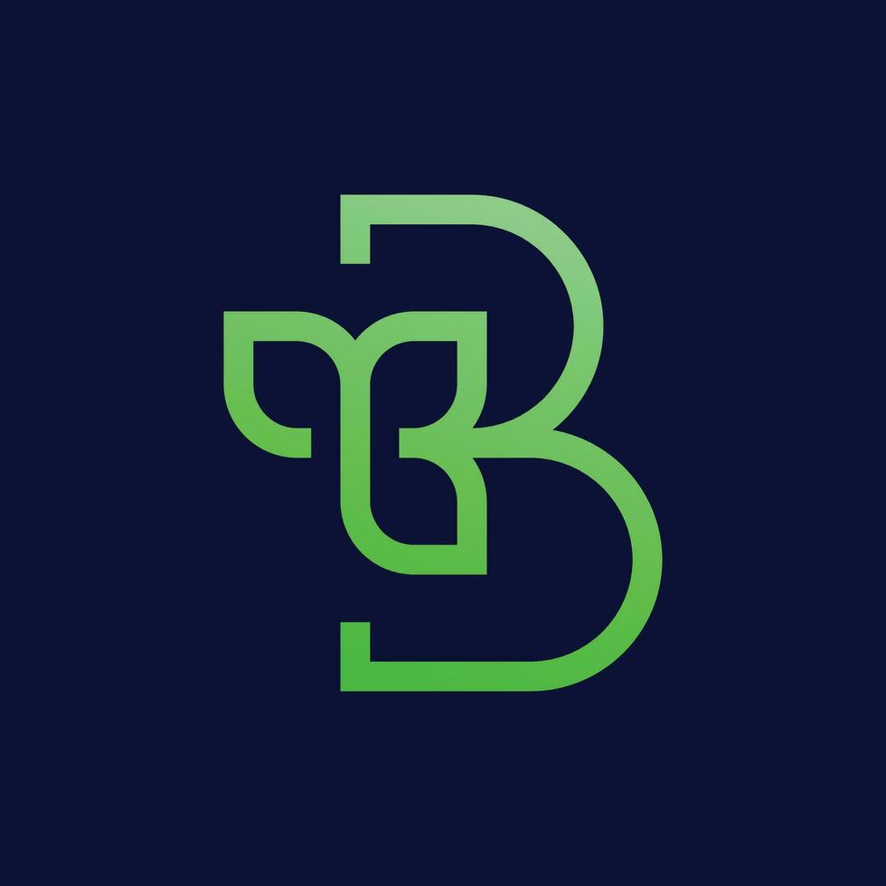 b Logo Design Brief Logo Design, Monogramm Logo Design, Grafik Design Logo vektor