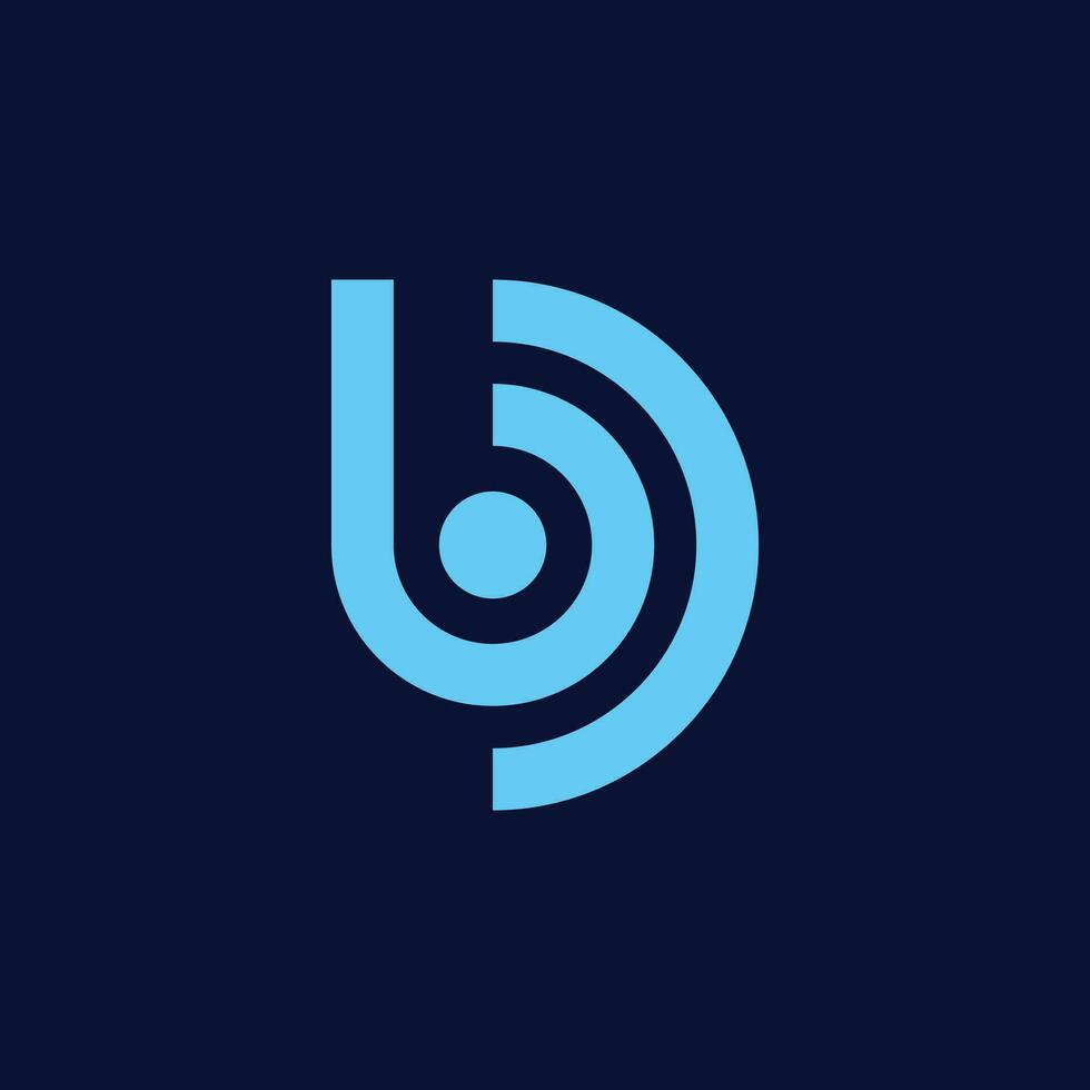 Brief b Logo Design Konzept. Initiale Brief Emblem zum Geschäft Identität vektor