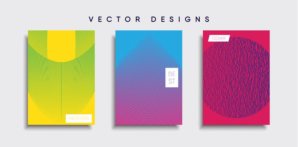 Minimale Vector-Cover-Designs. Zukünftige Plakatschablone. vektor