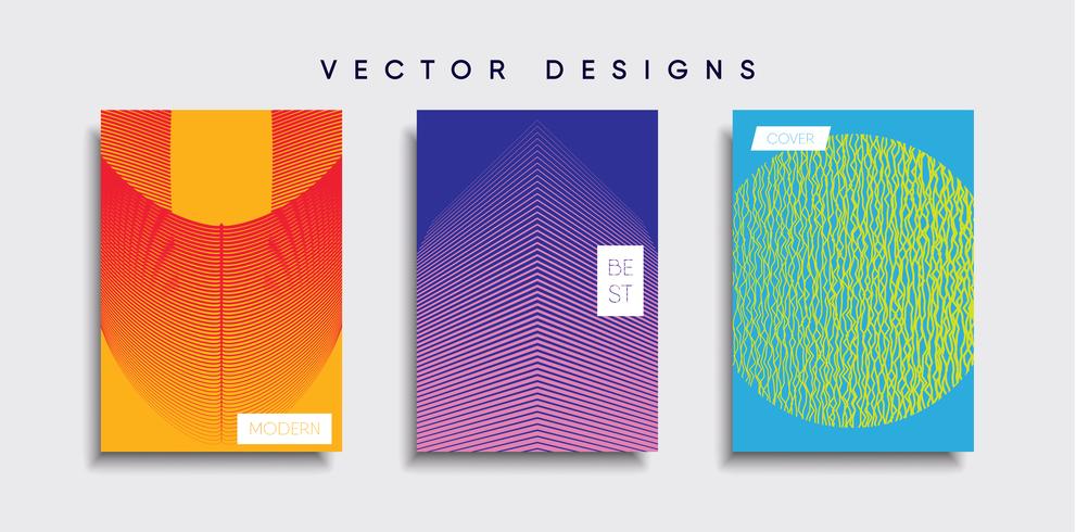 Minimale Vector-Cover-Designs. Zukünftige Plakatschablone. vektor