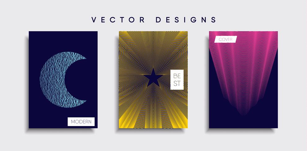 Minimale Vector-Cover-Designs. Zukünftige Plakatschablone. vektor