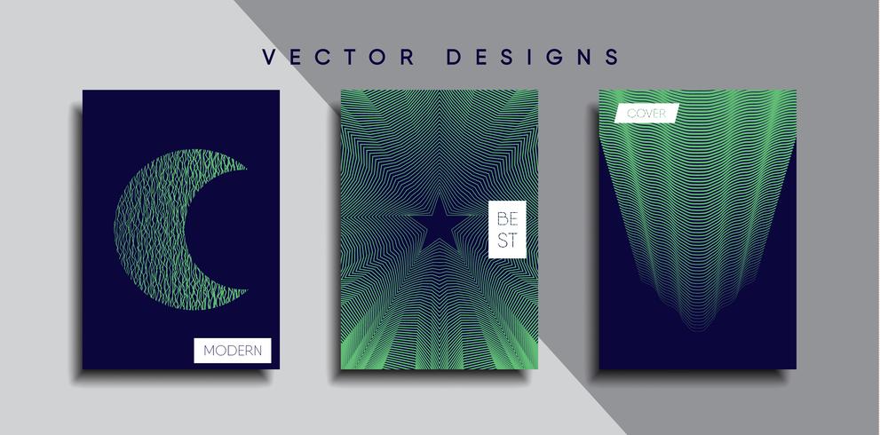 Minimale Vector-Cover-Designs. Zukünftige Plakatschablone. vektor