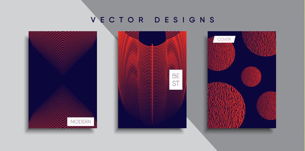 Minimale Vector-Cover-Designs. Zukünftige Plakatschablone. vektor