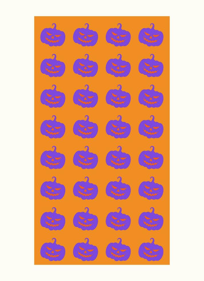 Lycklig halloween enkel kort, vertikal baner, Instagram berättelser, inbjudan. trendig retro stil vektor