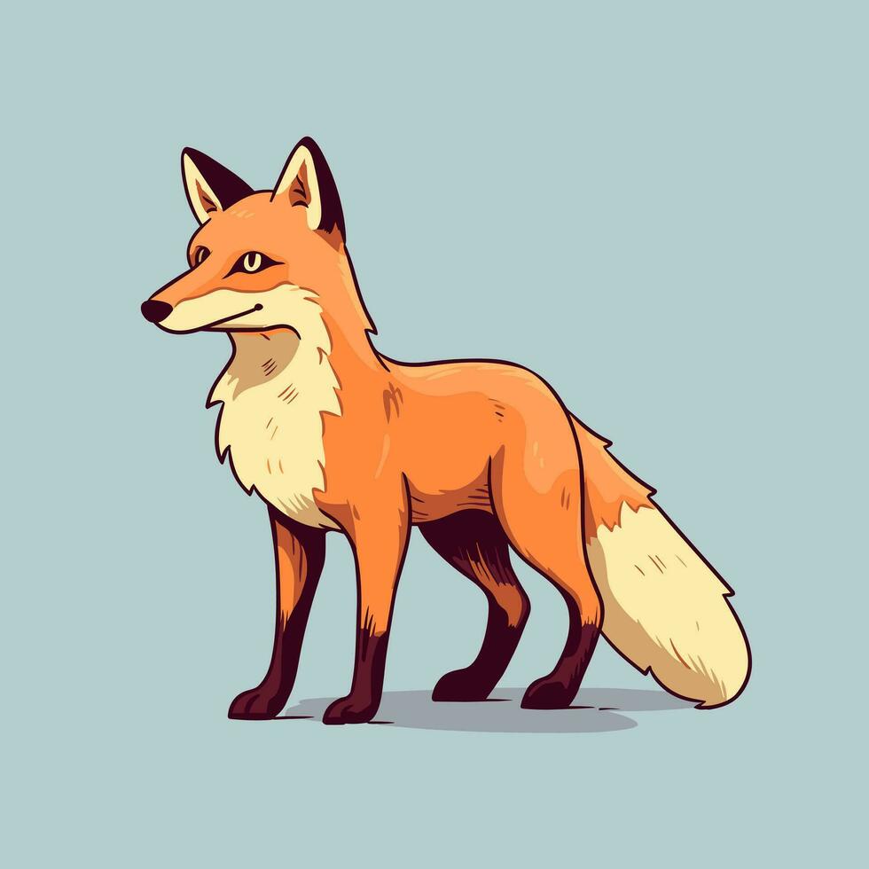 Fuchs Vektor süß Fuchs Karikatur Symbol