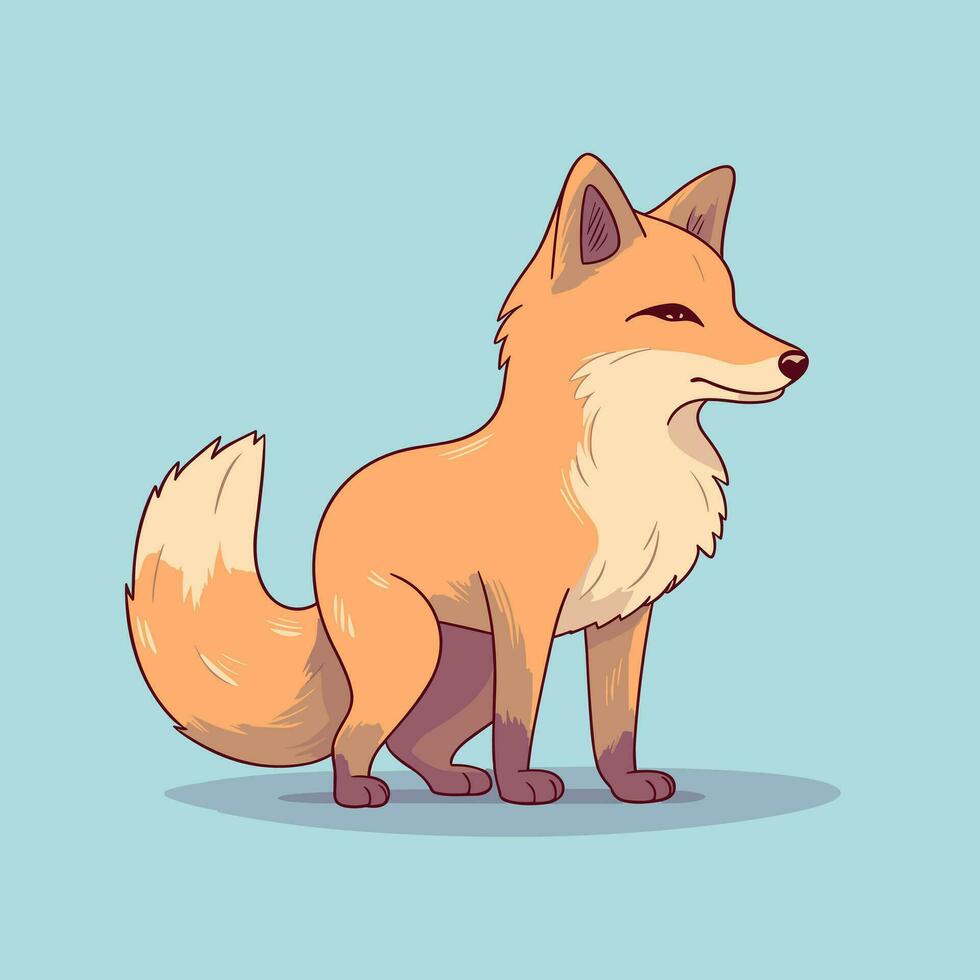Fuchs Vektor süß Fuchs Karikatur Symbol