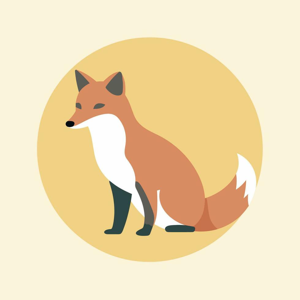 Fuchs Vektor süß Fuchs Karikatur Symbol