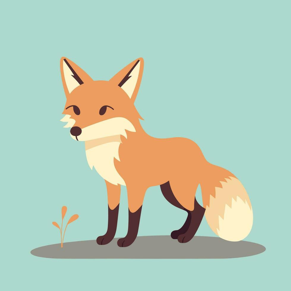 Fuchs Vektor süß Fuchs Karikatur Symbol