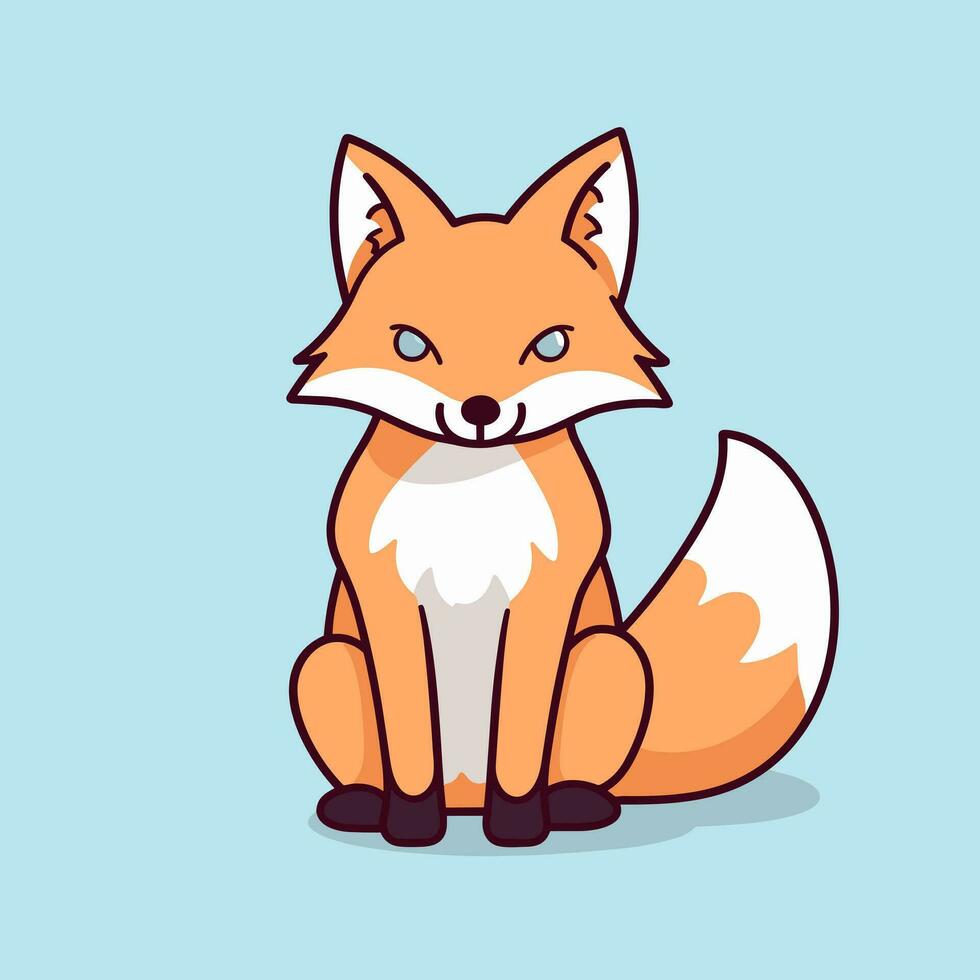 Fuchs Vektor süß Fuchs Karikatur Symbol