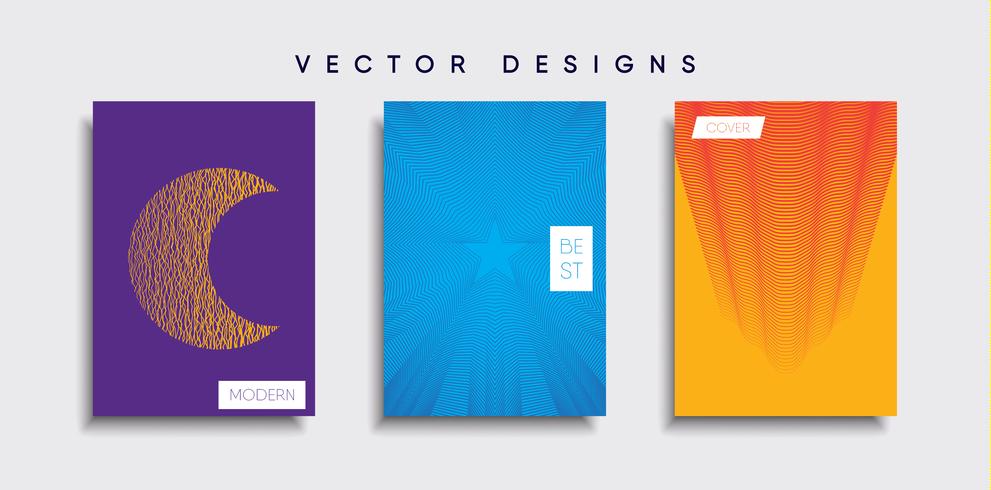 Minimale Vector-Cover-Designs. Zukünftige Plakatschablone. vektor