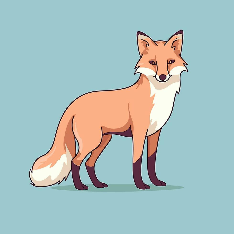 Fuchs Vektor süß Fuchs Karikatur Symbol