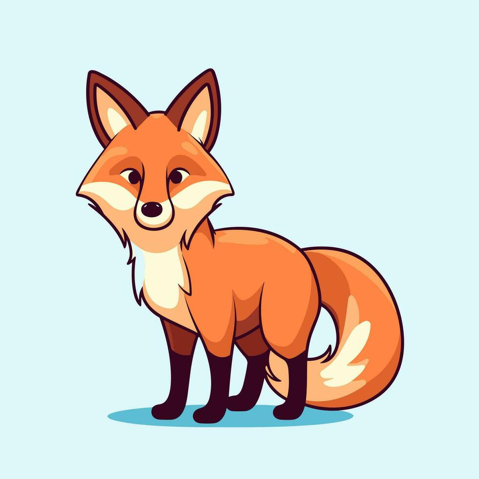 Fuchs Vektor süß Fuchs Karikatur Symbol