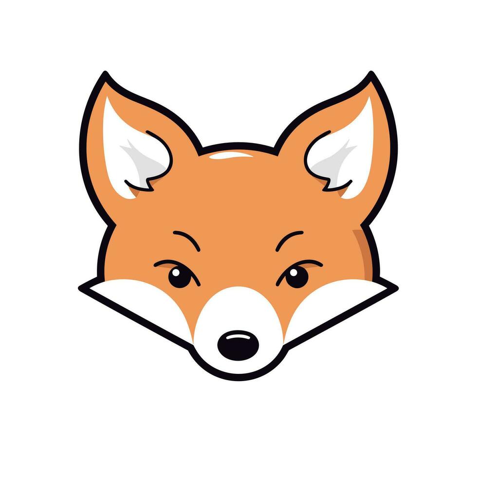 Fuchs Vektor süß Fuchs Karikatur Symbol