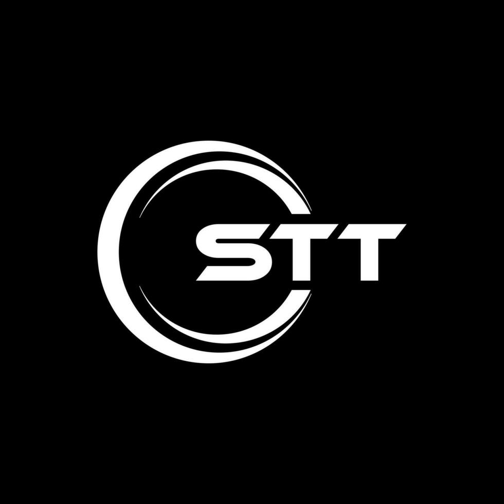 stt logotyp design, inspiration för en unik identitet. modern elegans och kreativ design. vattenmärke din Framgång med de slående detta logotyp. vektor