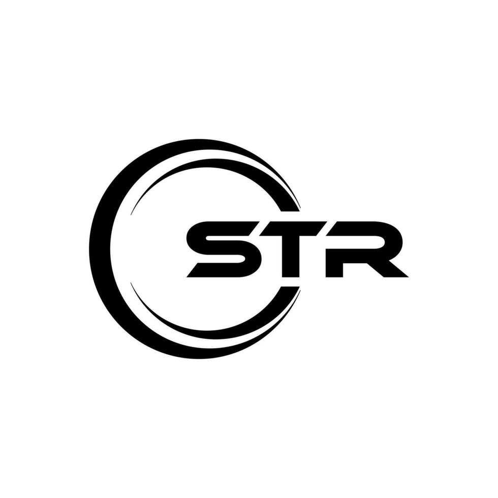 str logotyp design, inspiration för en unik identitet. modern elegans och kreativ design. vattenmärke din Framgång med de slående detta logotyp. vektor