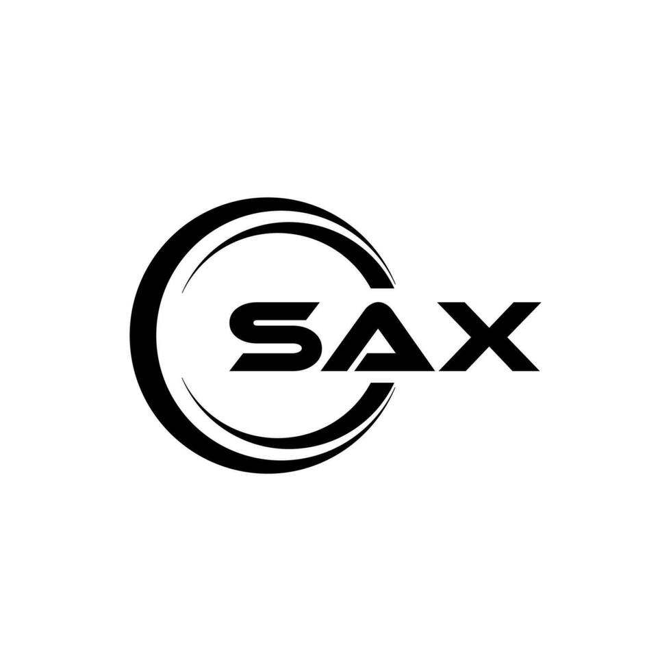 sax logotyp design, inspiration för en unik identitet. modern elegans och kreativ design. vattenmärke din Framgång med de slående detta logotyp. vektor