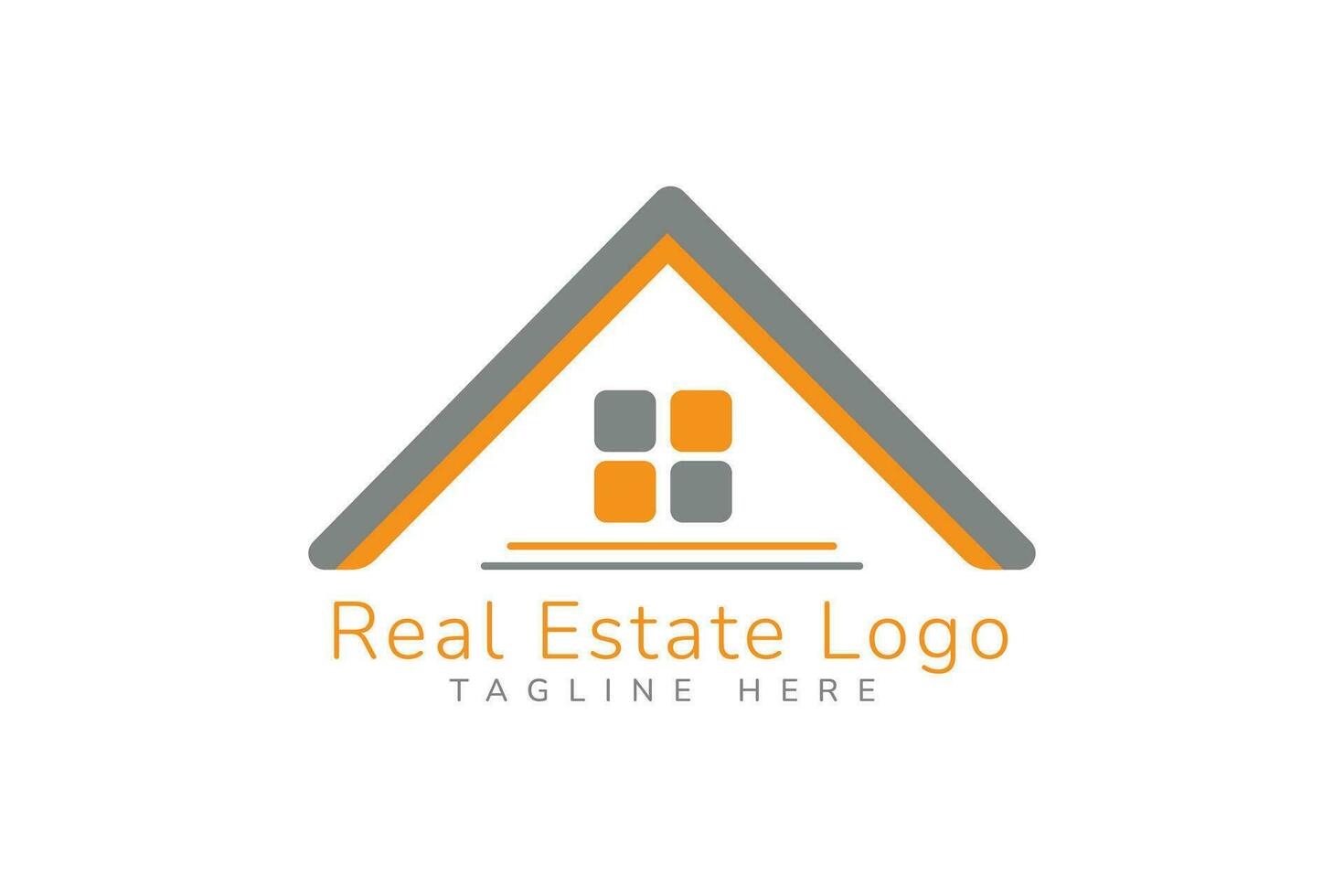 echt Nachlass Logo Design Zuhause Logo Design vektor