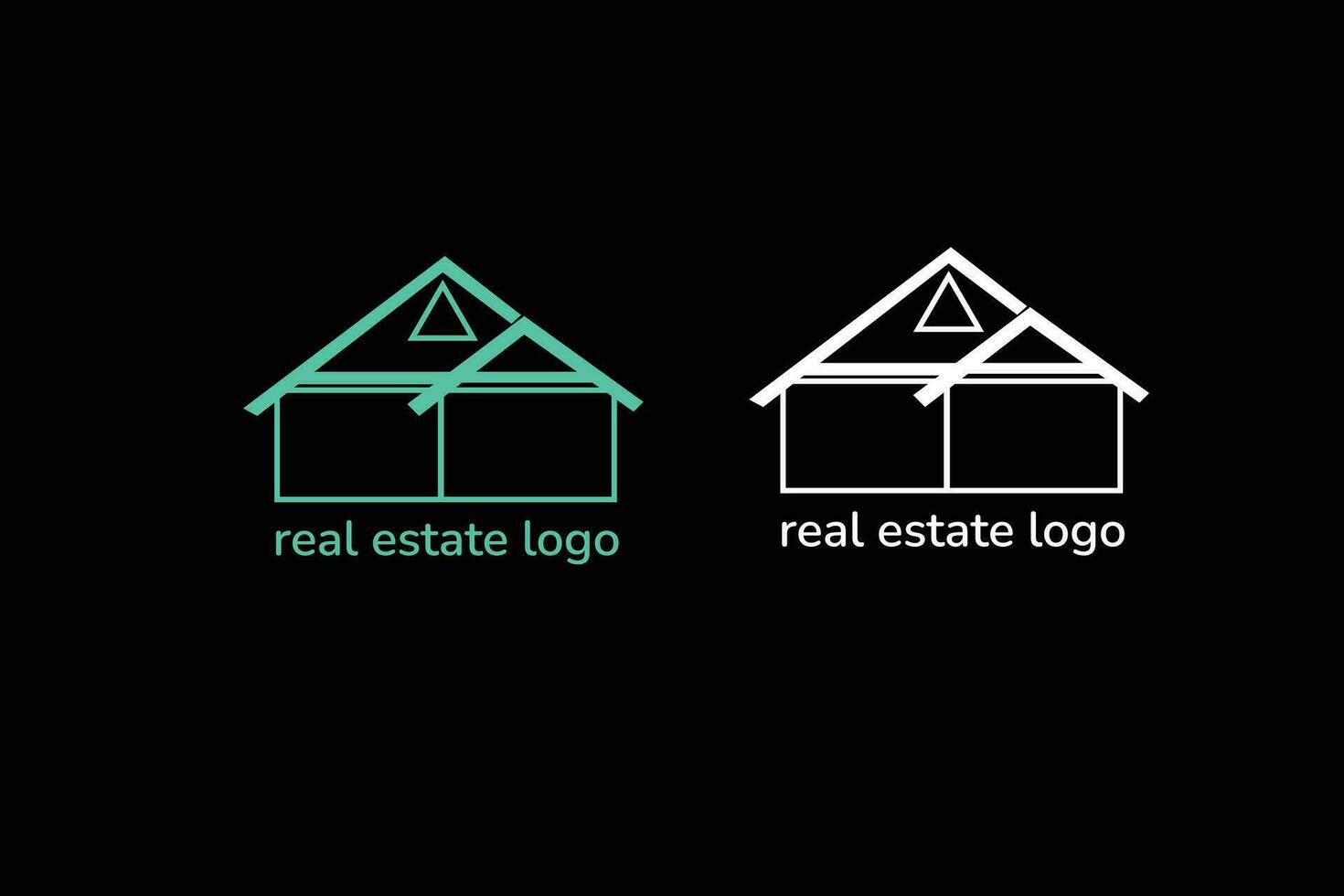 verklig egendom logotyp design Hem logotyp design vektor