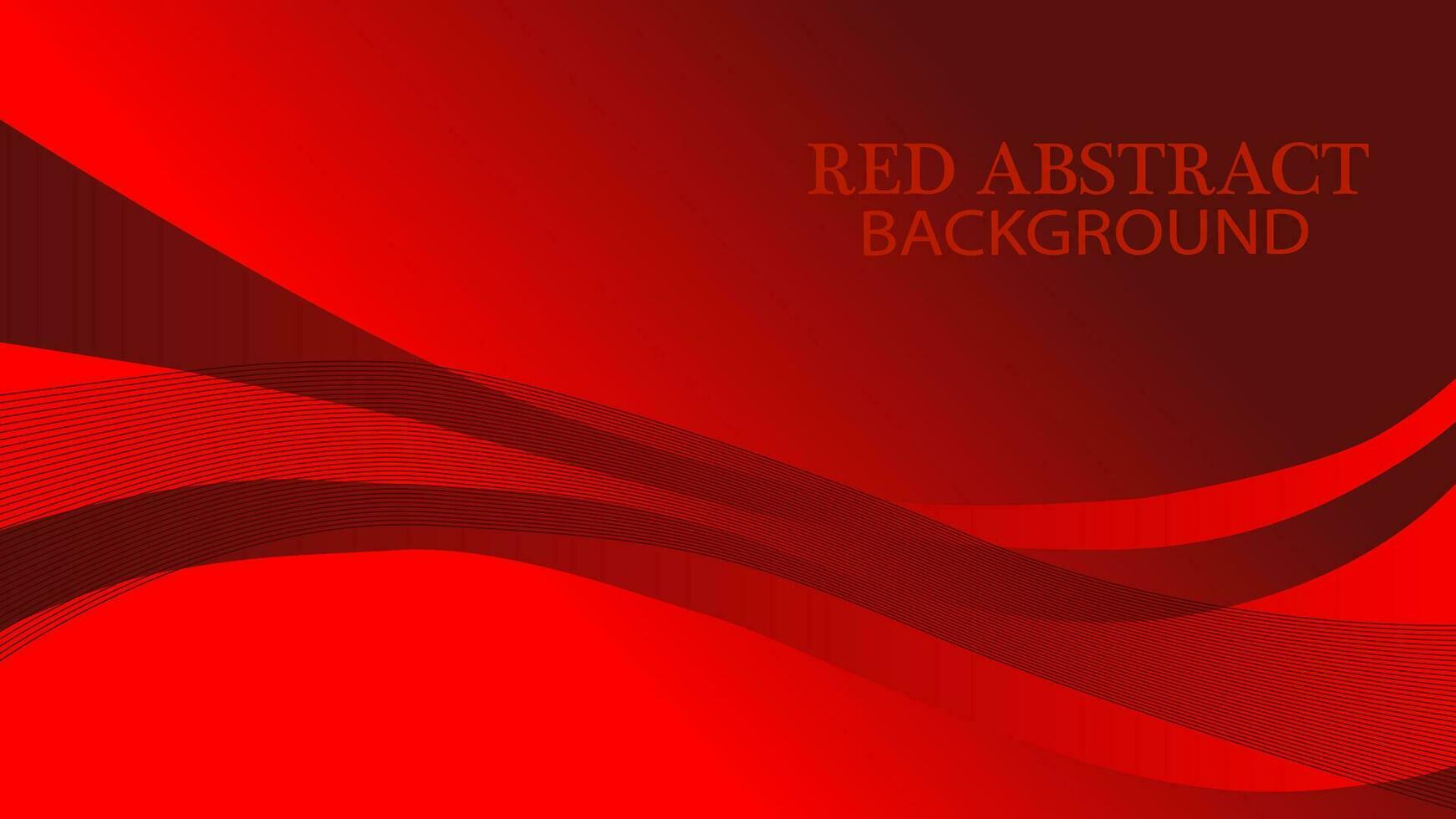 vektor illustration av röd bakgrund design med vågor