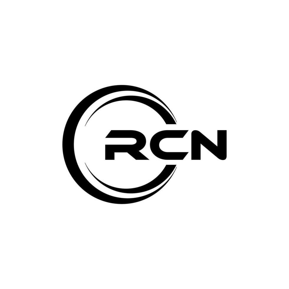 rcn logotyp design, inspiration för en unik identitet. modern elegans och kreativ design. vattenmärke din Framgång med de slående detta logotyp. vektor