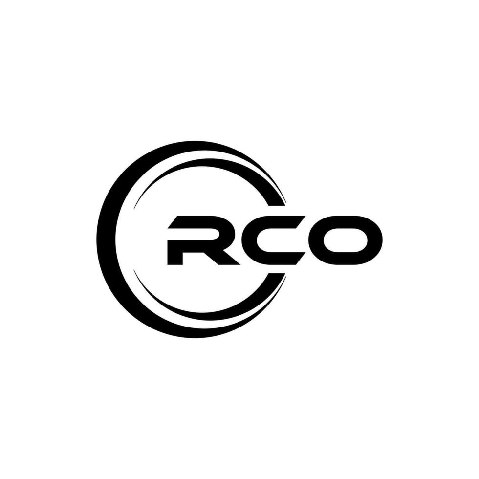 rco logotyp design, inspiration för en unik identitet. modern elegans och kreativ design. vattenmärke din Framgång med de slående detta logotyp. vektor