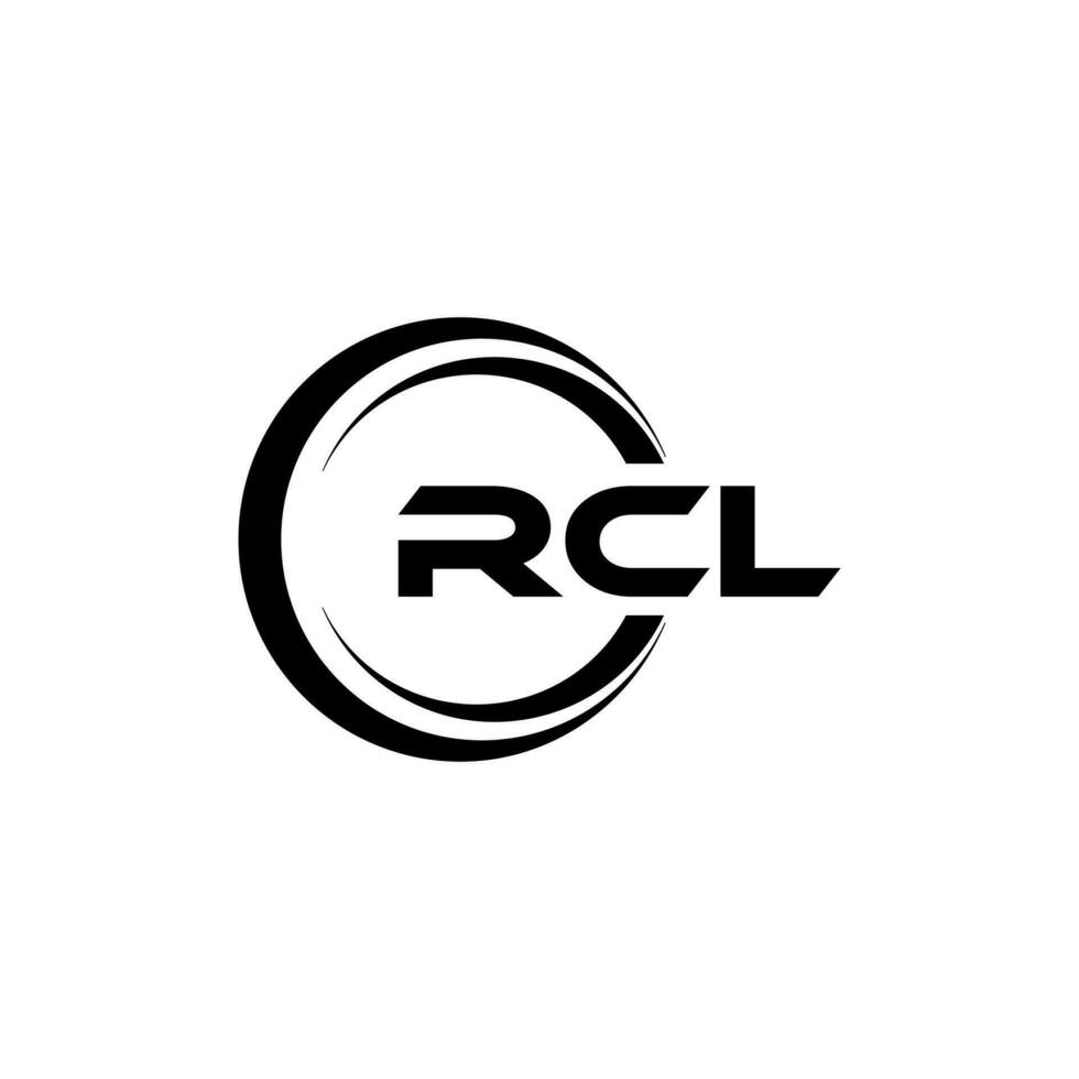 rcl logotyp design, inspiration för en unik identitet. modern elegans och kreativ design. vattenmärke din Framgång med de slående detta logotyp. vektor