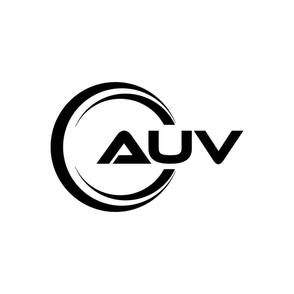 auv logotyp design, inspiration för en unik identitet. modern elegans och kreativ design. vattenmärke din Framgång med de slående detta logotyp. vektor