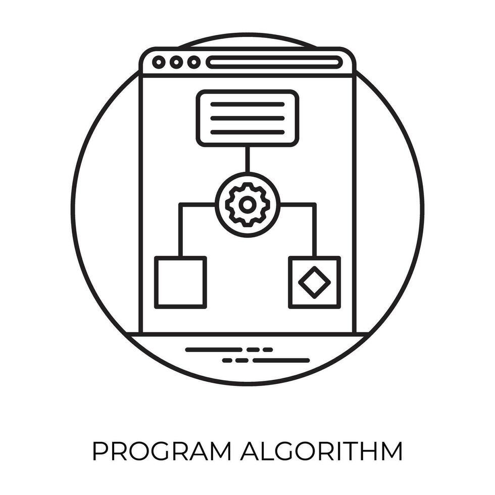 flaches Symbol für die Webentwicklung vektor