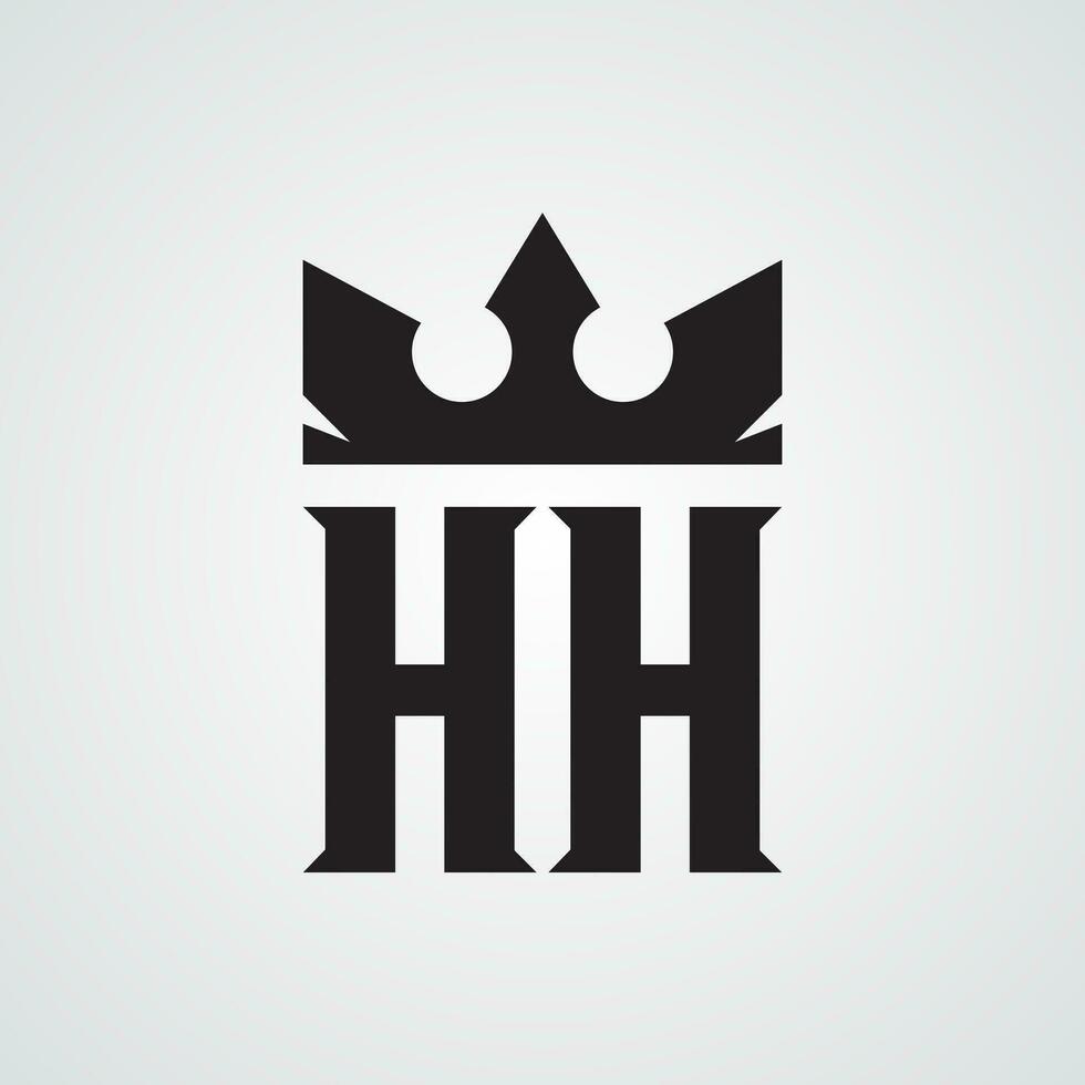 modern hh logotyp design mall. vinstfri vektor illustration