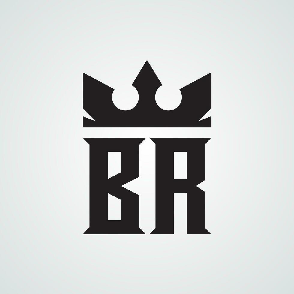 modern br logotyp design mall. vinstfri vektor illustration