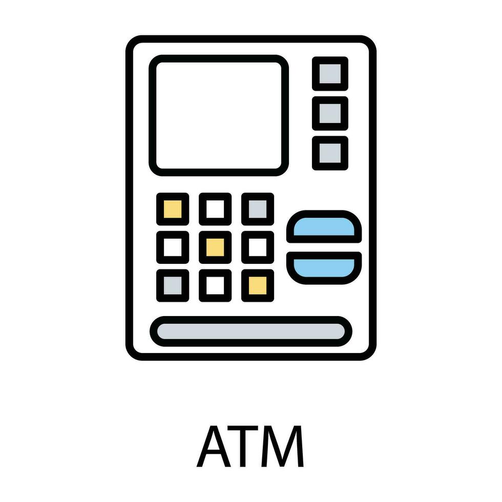 Finanzen Dienstleistungen farbig Symbol vektor