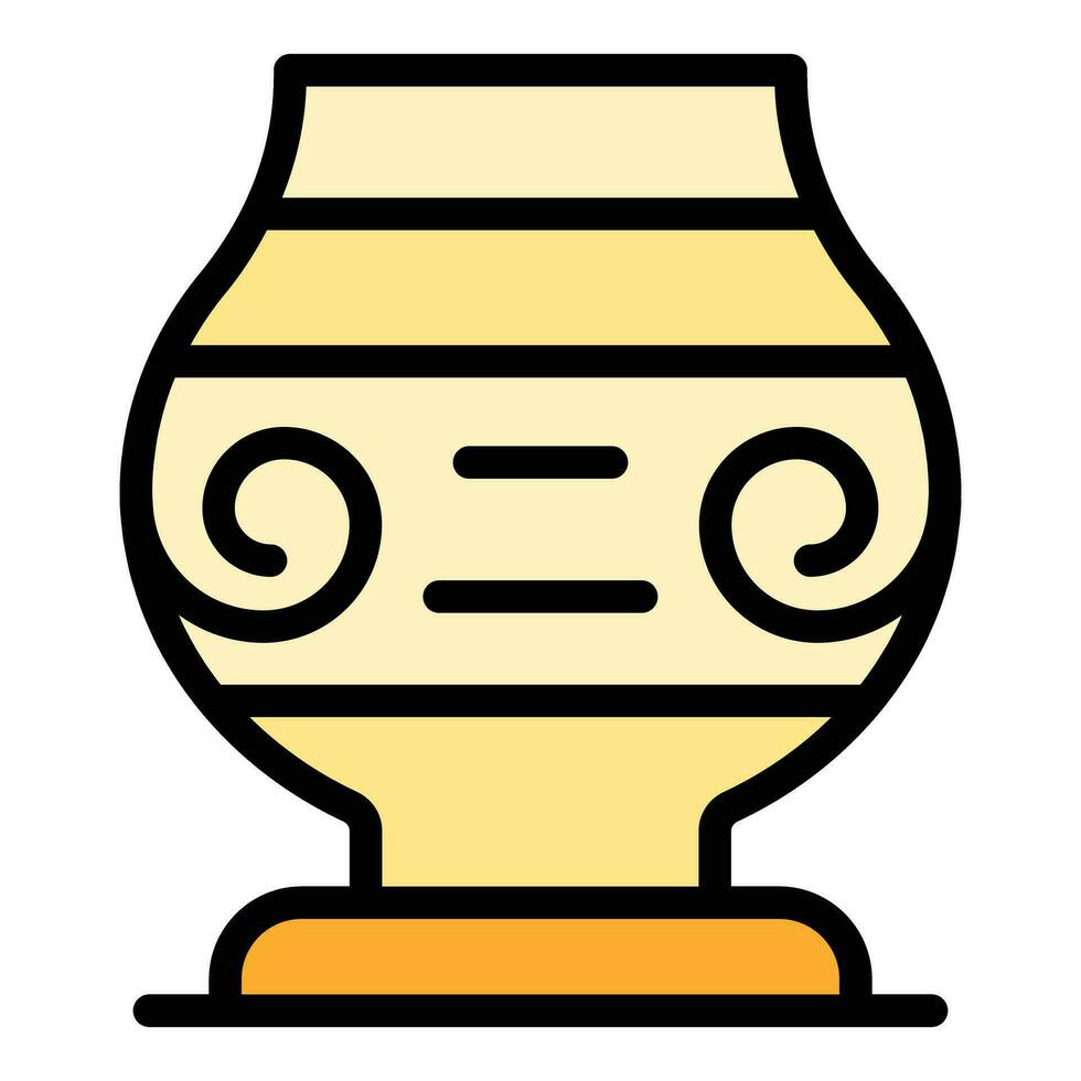 Museum Vase Symbol Vektor eben