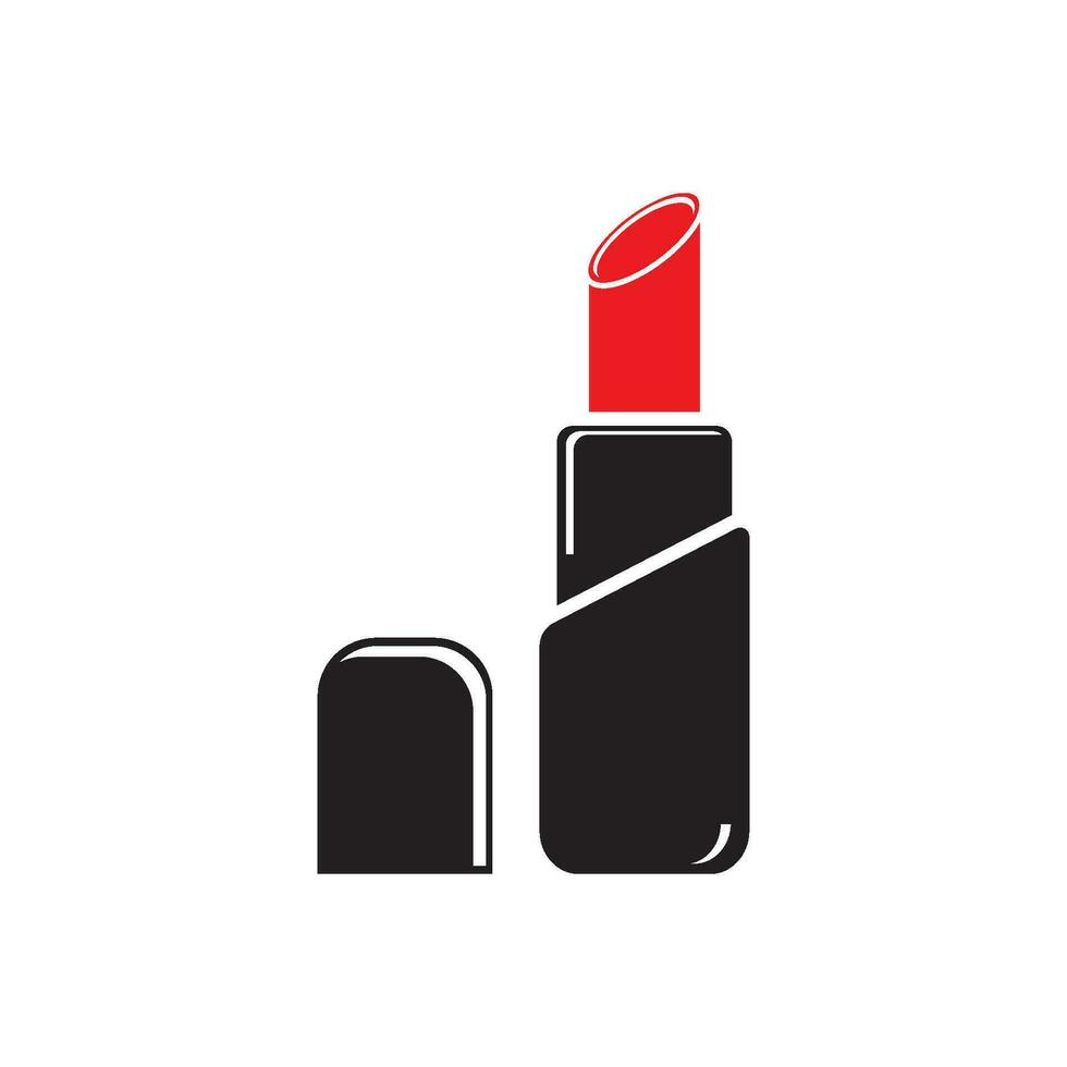 Lippenstift Symbol Vektor Illustration, Logo Design Vorlage.