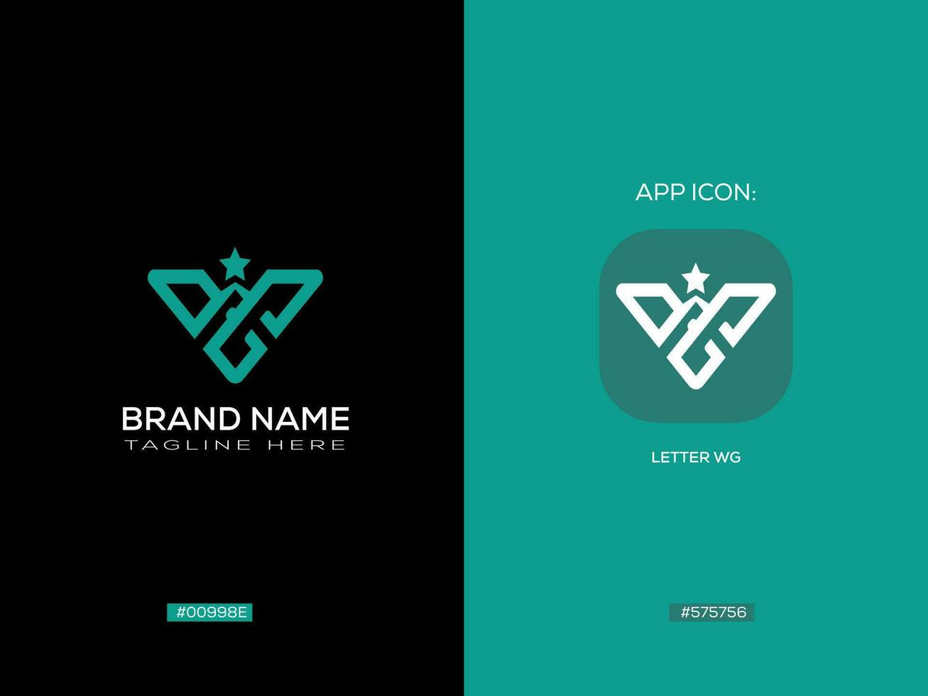 Brief-Logo-Design vektor