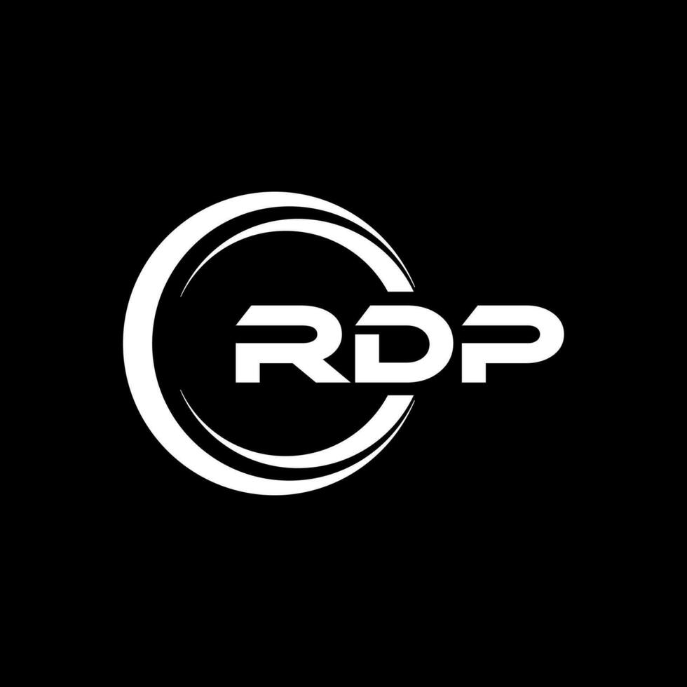 rdp Logo Design, Inspiration zum ein einzigartig Identität. modern Eleganz und kreativ Design. Wasserzeichen Ihre Erfolg mit das auffällig diese Logo. vektor