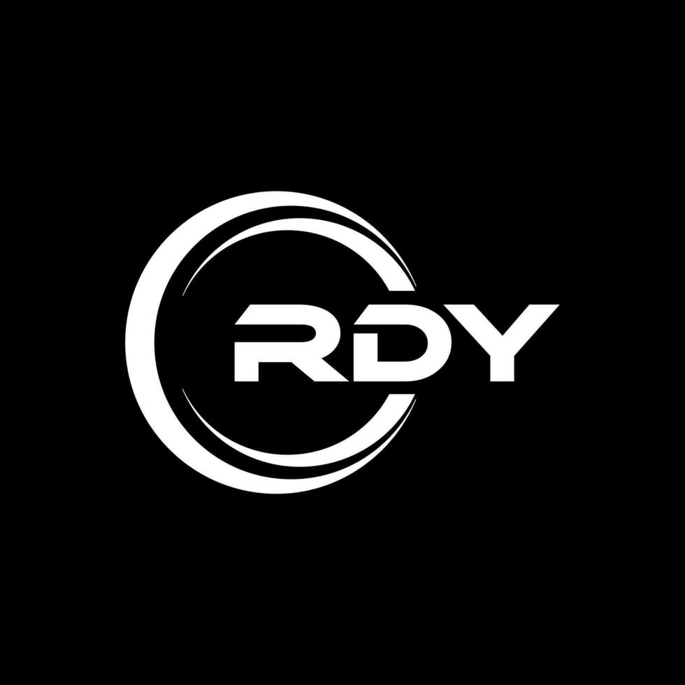 rdy Logo Design, Inspiration zum ein einzigartig Identität. modern Eleganz und kreativ Design. Wasserzeichen Ihre Erfolg mit das auffällig diese Logo. vektor