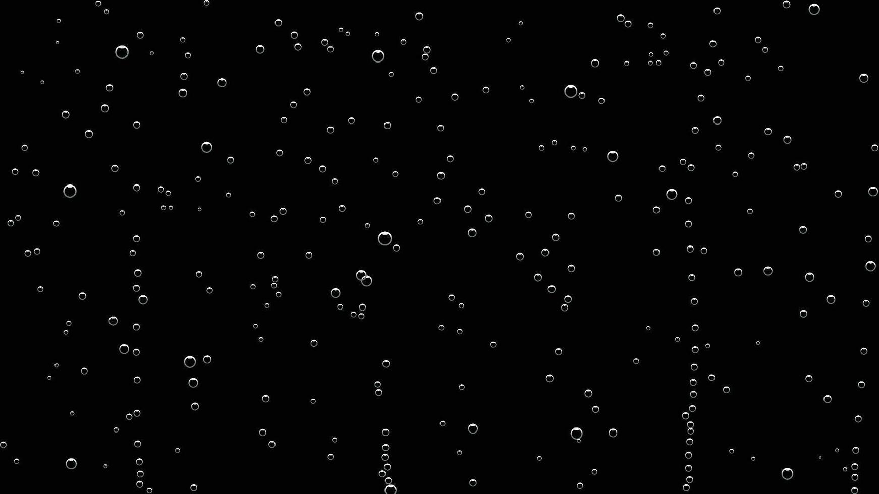Wasser Luftblasen auf schwarz Hintergrund vektor
